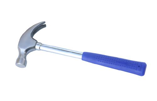 American type claw hammer with tubular steel handle